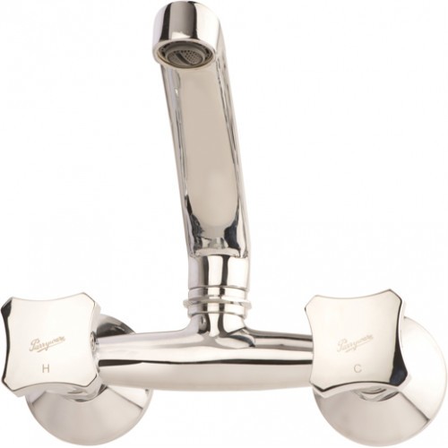 Jade Wall Mounted Sink Mixer Brass Chrome Finish Parryware