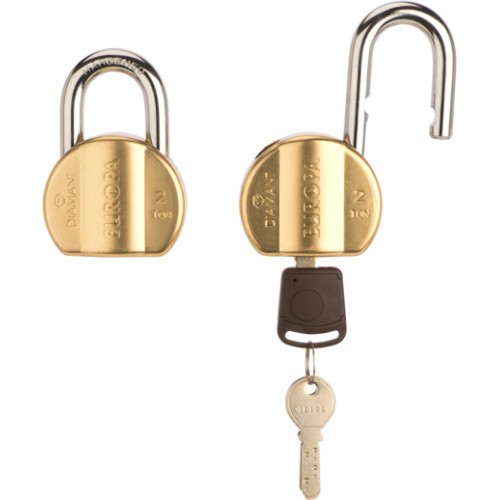 Buy Europa PadLock Double L365 65MM Blister Pack- 11.2MM 14 Pin Dimple Key  3+1 Keys Gold - Kalan