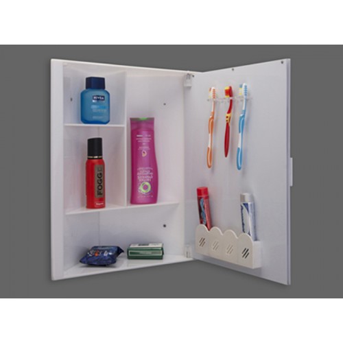 Cabinet Box 109 Acrylic Mirror 15x18 Corner White - Navrang