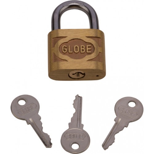 Unbreakable Security with Globe PadLock Brass | Gold-Tone Padlock