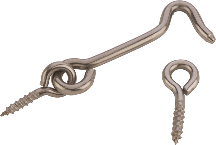 Stainless Steel Gate Hook 2-1/2 Inch Satin -SH