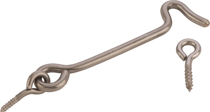 Stainless Steel Gate Hook 4 Inch Satin -SH