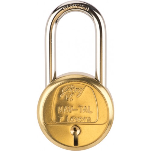 Buy Godrej Padlock Navtal 7 Lever Long 3Key Brass Online India