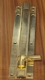 TOWER BOLT BRASS LAKER 10X1/2 (B1901) - Image 2