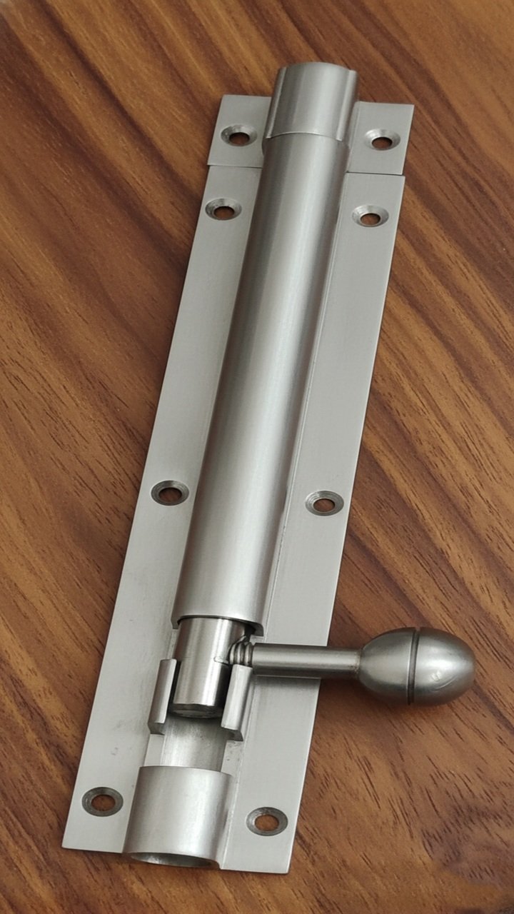 B2790 SS (1) TOWER BOLT FANCY 8X1/2 SS (B2790) - Image 1