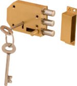 DOOR LOCK BRASS 3 BULLET (L1848)