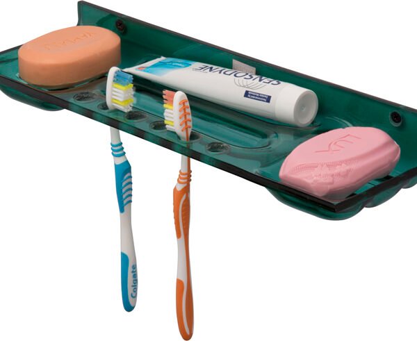 ACRYLIC 4IN1 SOAP DISH GLASS STONE (YG3478)