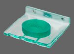 ACRYLIC SINGLE SOAP DISH SQUARE GLASS STONE (YG3479) - Image 2