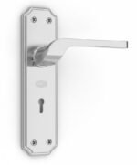 MORTICE LOCK  L-25, L-26 SILVER 8 INCH (L1041)