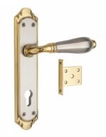 MORTICE LOCK BIG SILVER GOLD  (L1415)
