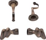 CURTAIN BRACKET SINGLE OCTAVIA  ANTQ BRASS (YC3024)