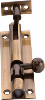 TOWER BOLT L BRASS ANTQ MARBLE 3X3/8 (B2645)