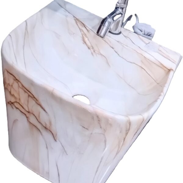WASH BASIN THAMES CARARA WHITE MARBLE (YG9887)