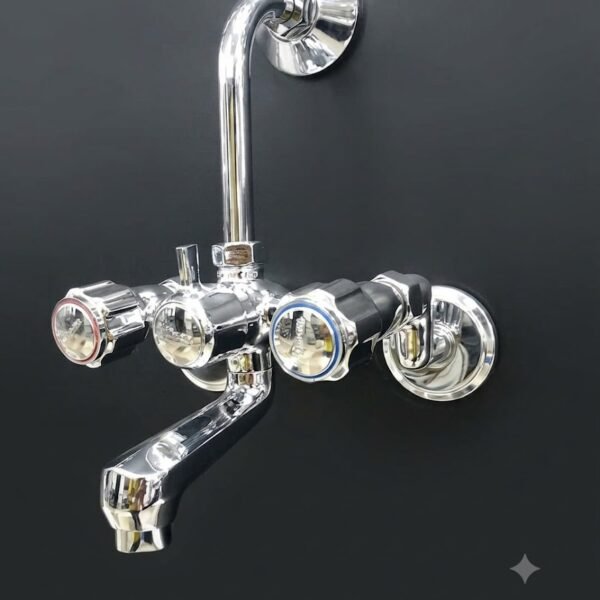 WALL MIXER 2 IN 1 CP WITH BEND (YM4007)
