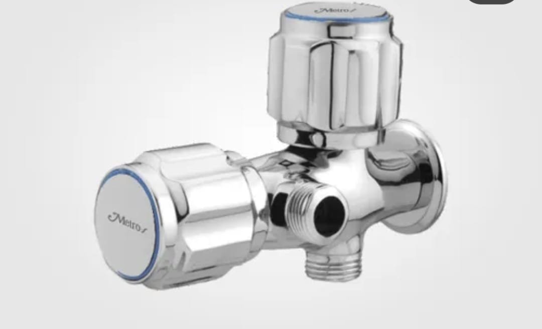 YM4016 ANGLE VALVE 2IN1 CP (YM4016) - Image 1