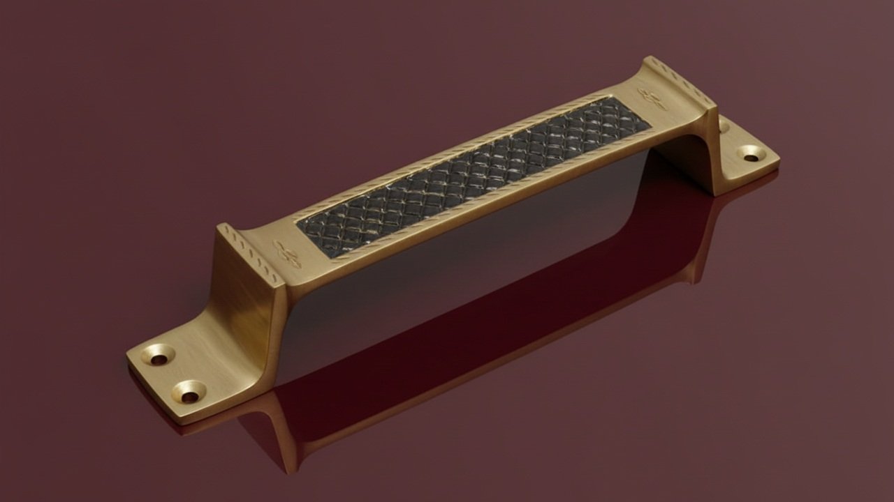 b5787 HANDLE BRASS 1029 FANCY ANTQ 7 INCH (B5787) - Image 1