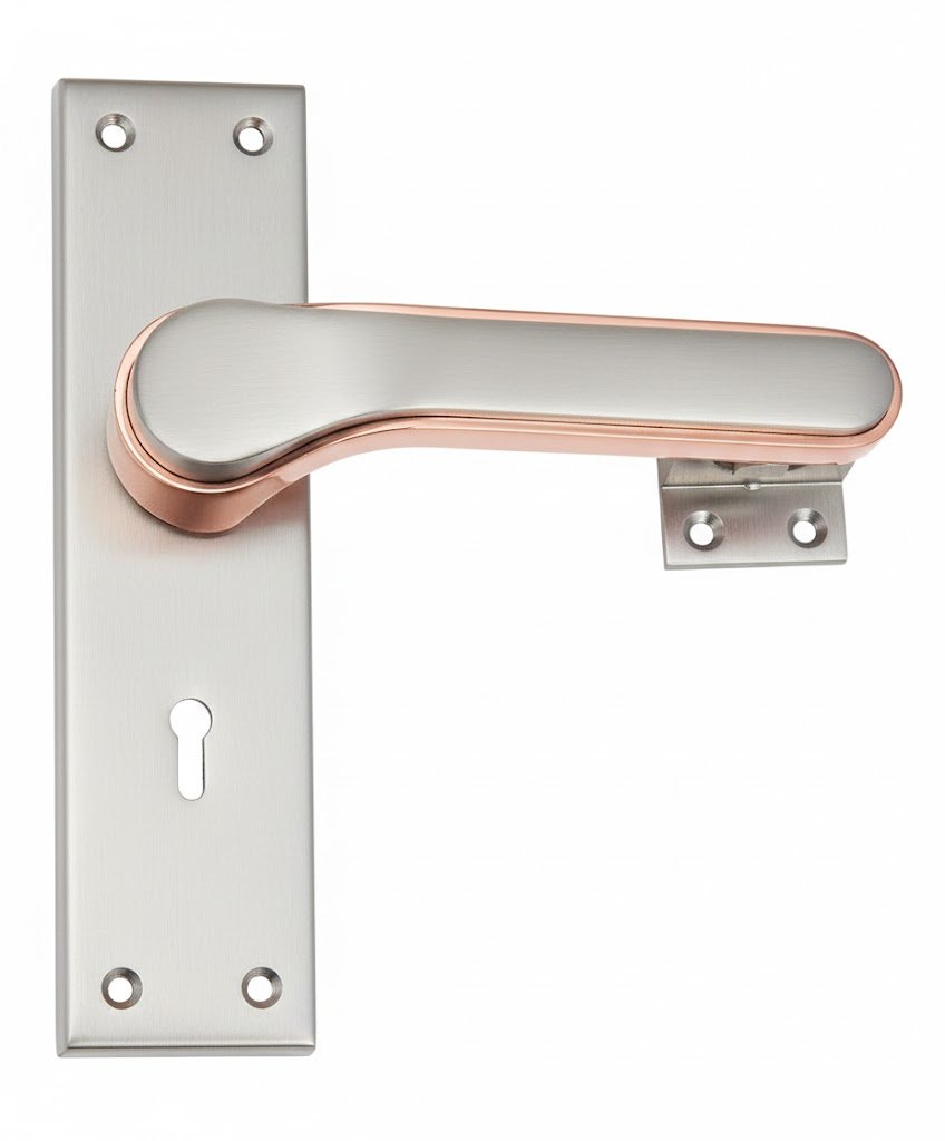 b5940 MORTICE LOCK 8 INCH ROSE / GOLD 513 KY (B5940) - Image 1