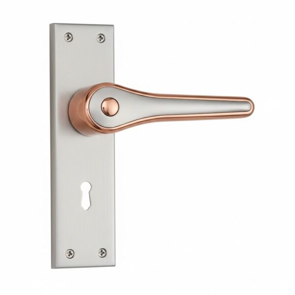 MORTICE LOCK 8 INCH BLACK / ROSE Z 518 (B5947)