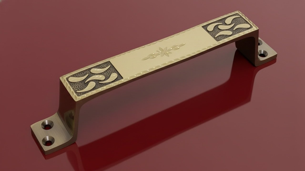 b6080 HANDLE BRASS 3115 FANCY ANTQ 7 INCH (B6080) - Image 1