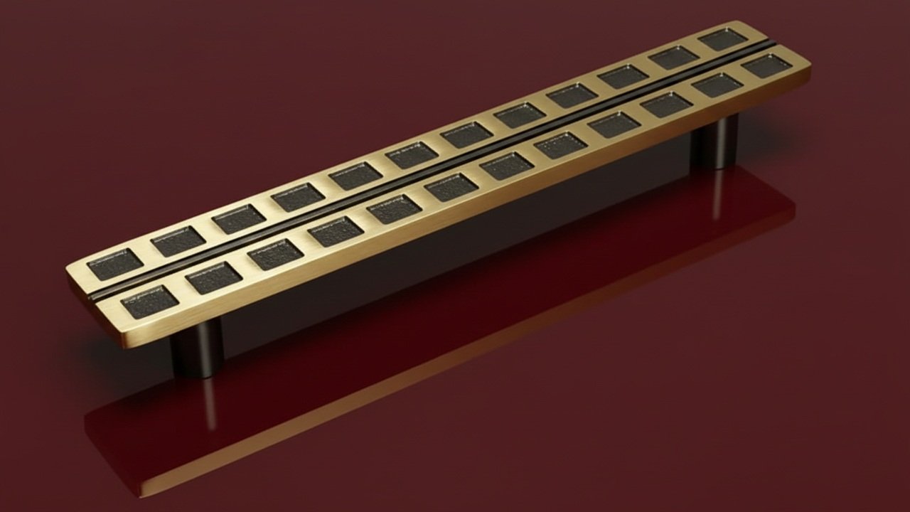 b6725 HANDLE BRASS ANTQ 2023 8 INCH (B6725) - Image 1