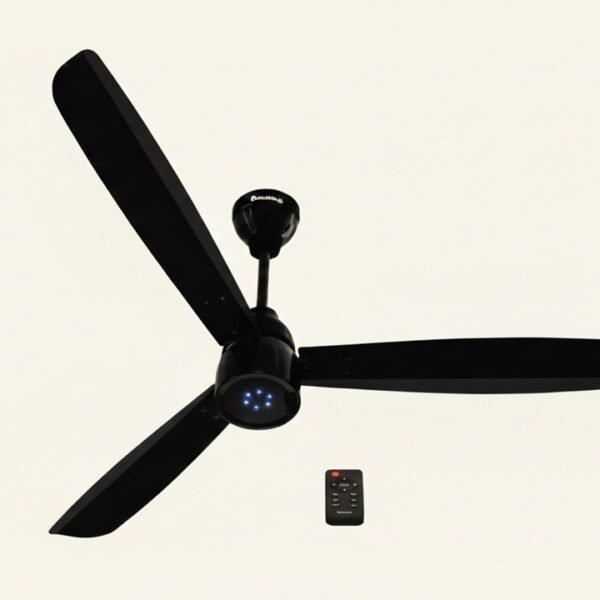 FAN RENESA PRIME REMOTE C/F 48 INCH GLOSS BLK (YAT1213)