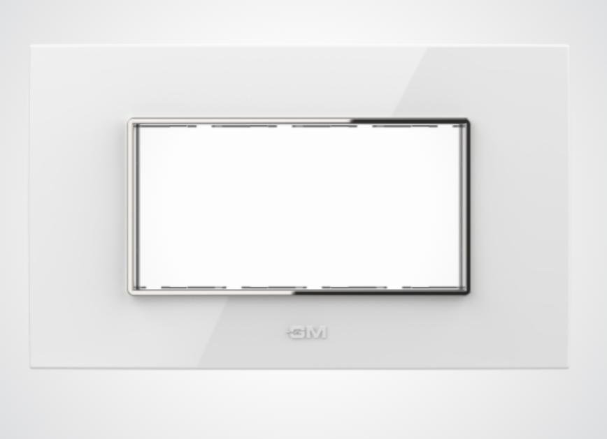 S. No. 2870yg7902 PLATE CASA VIVA WHITE (GLOSSY)-4M (YG7902) - Image 1