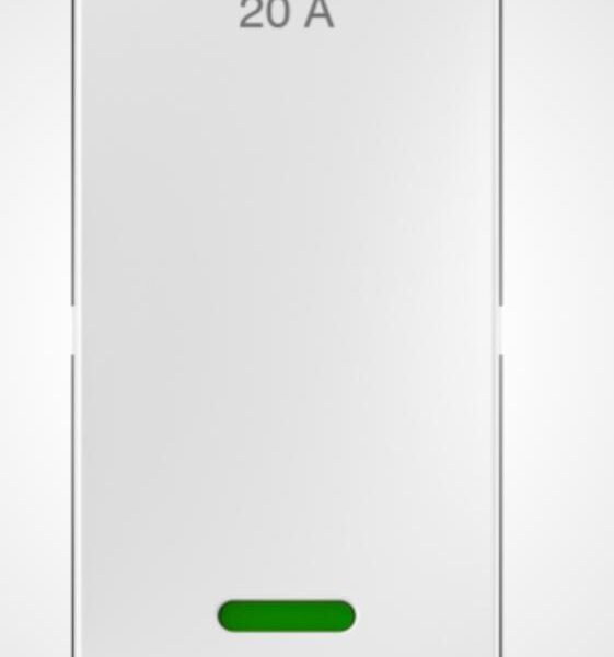 SWITCH 1372 ZICONO 20A 1 WAY(IND) GL (YG7678)