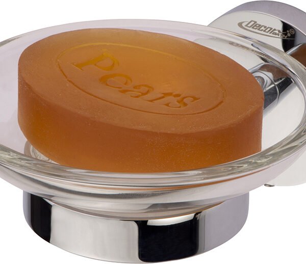 ESTELLA GLASS SOAP DISH (CP) (YD2622)