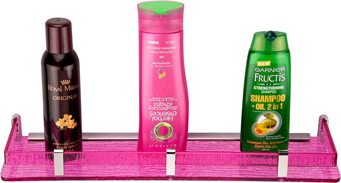 Euro B-803 18x6 ACK shelf Texture Pink (1) SHELF B-803 18X6 PINK (TMP12410) - Image 1