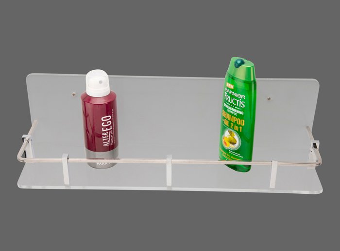 Rio Shampoo Rack 18x6 Clear (1) RIO SHAMPOO RACK 18X6 CLEAR (YG3246) - Image 1