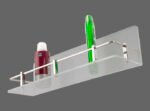 RIO SHAMPOO RACK 18X6 CLEAR (YG3246) - Image 5
