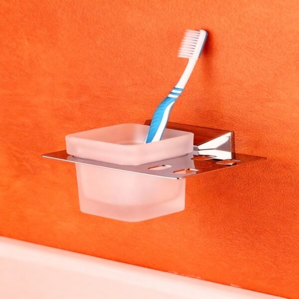 SENATOR TUMBLER HOLDER W/BRUSH SLOT (CP/AB) (YD2476)