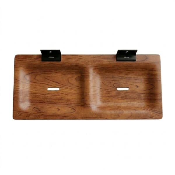 DOUBLE SOAP B-1011  DISH WOODEN BLACK (YE2847)