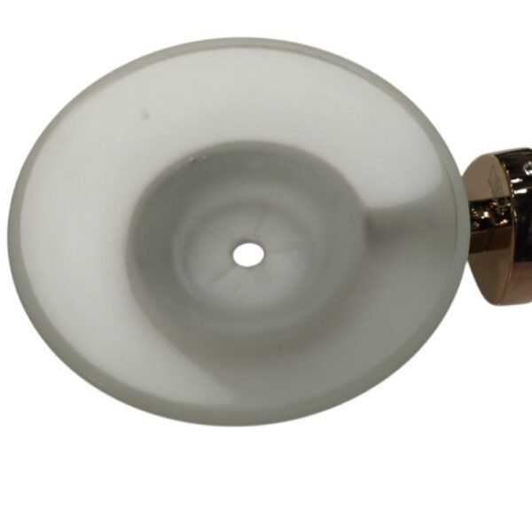 VENICE GLASS SOAP DISH R.GOLD (YS0021)