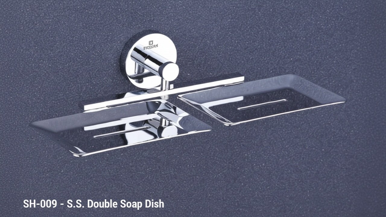ys4017 SHINE SH-009 DOUBLE SOAP DISH (YS4017) - Image 1