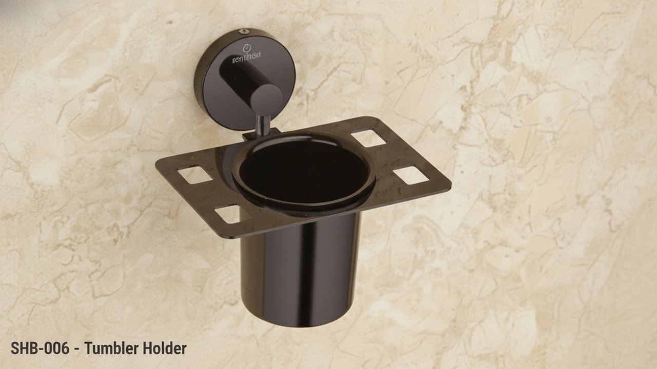 ys4024 TUMBLER HOLDER SHB-006 BLK PVD (YS4024) - Image 1