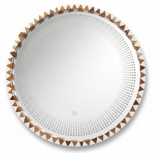 FAROOK ROUND FANCY 24X24(3) MIRROR(YF1031)